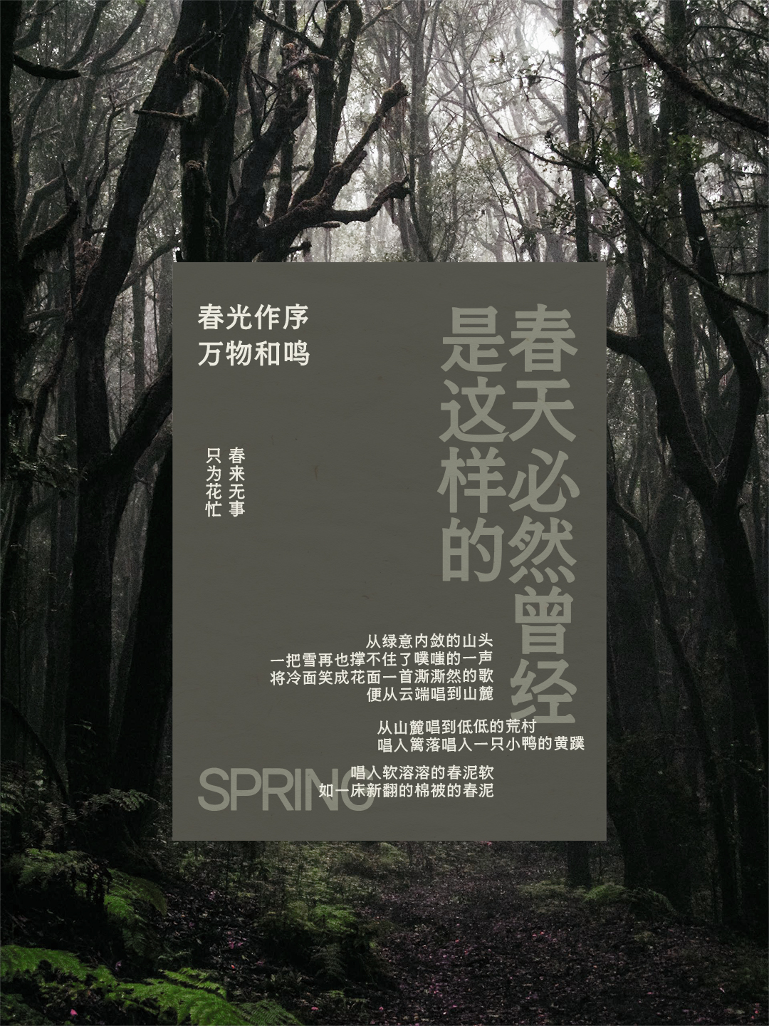 也字工厂新雨明朝体-海报