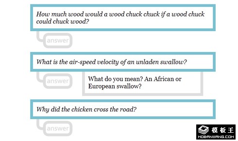 jquery问答式渐隐渐显答案特效代码