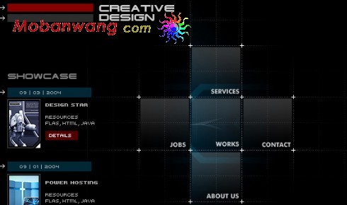 3D创意设计团队网页模板