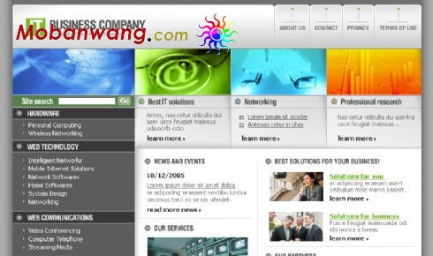 IT科技商务网页模板