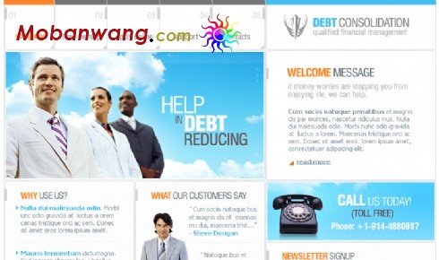 债务产权处理企业网站模板