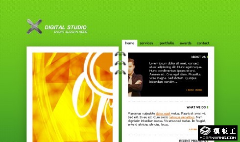 数码工作室网页模板