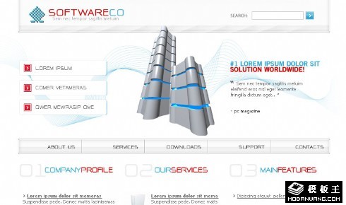 軟件服務(wù)器網(wǎng)頁模板
