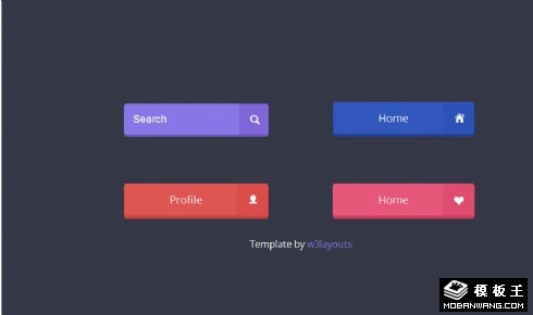搜索框菜单按钮网页模板