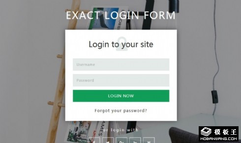 精品登錄框響應(yīng)式網(wǎng)頁模板